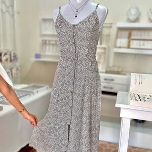 Sienna Sky Black and White Spaghetti Strap Dress